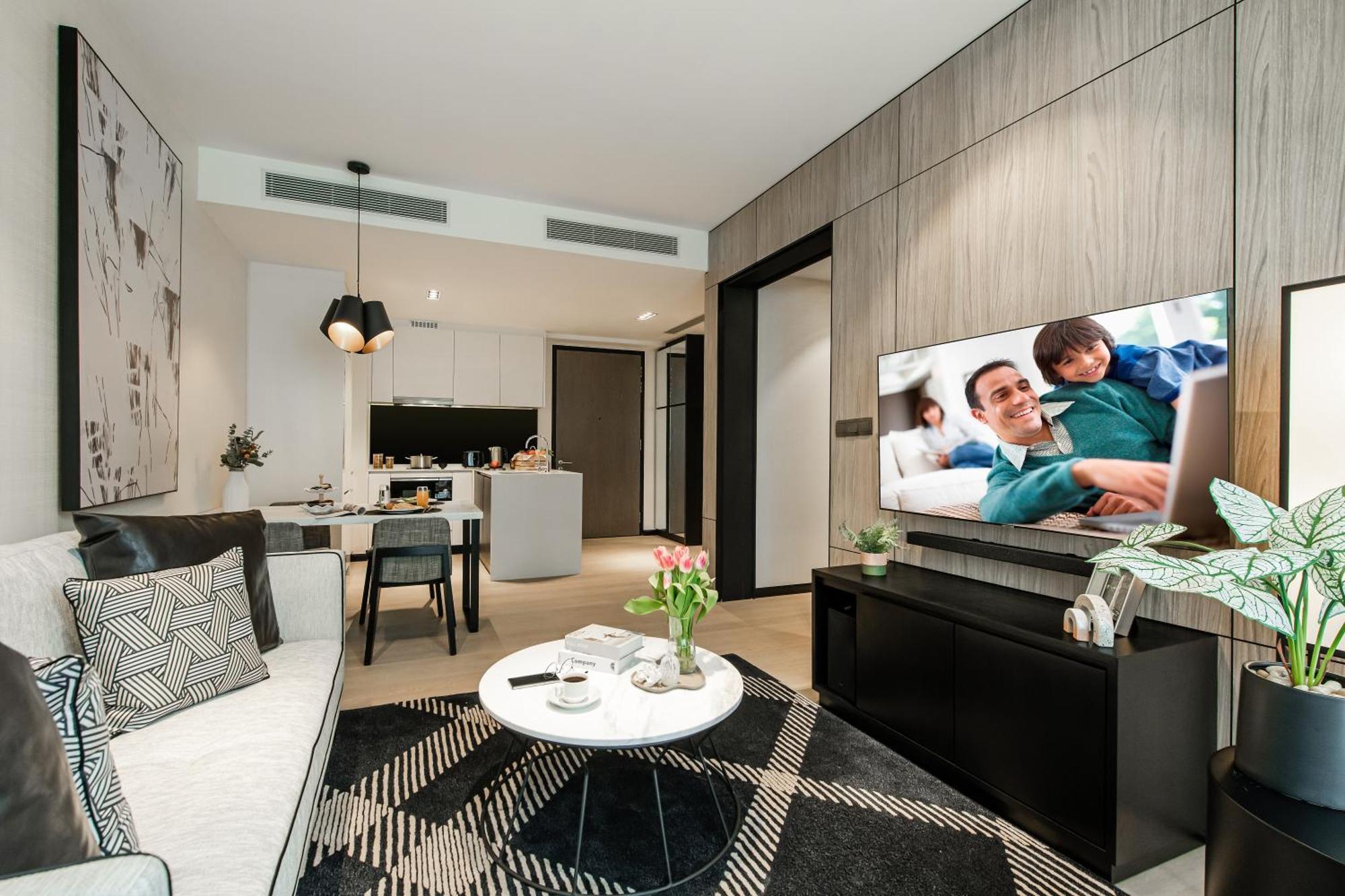 Отель Ascott Star Klcc Куала-Лумпур Экстерьер фото A 3D rendering of a typical 1-bedroom unit
