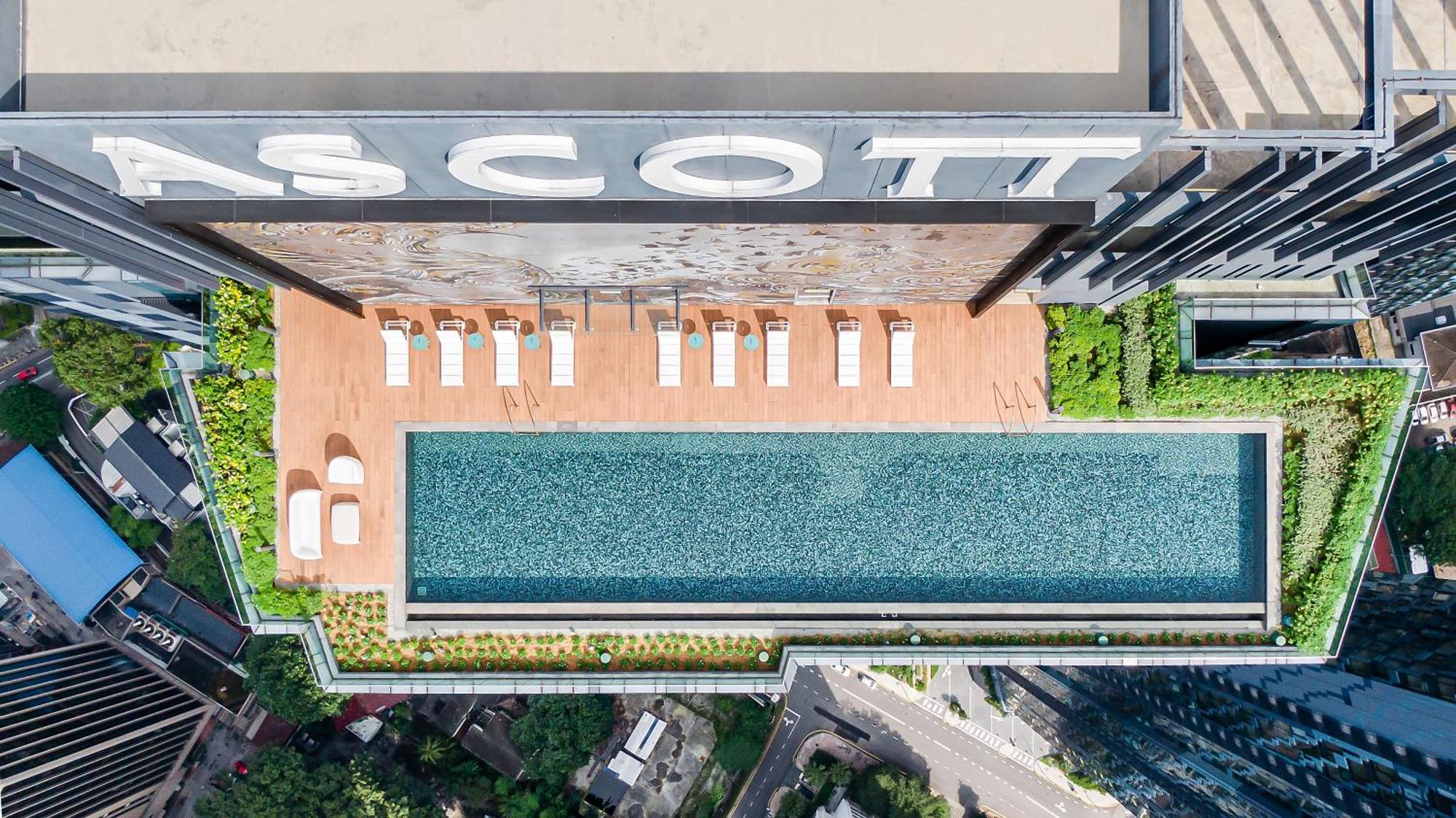 Отель Ascott Star Klcc Куала-Лумпур Экстерьер фото Aerial view of the rooftop pool