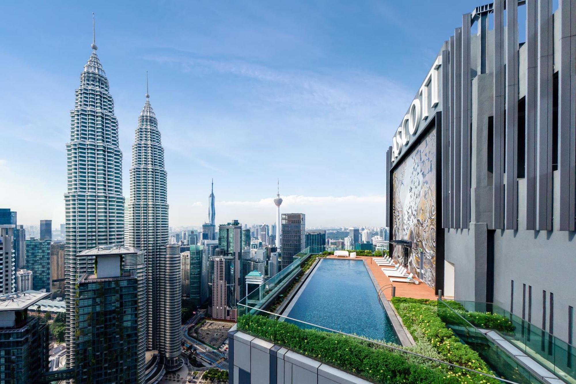 Отель Ascott Star Klcc Куала-Лумпур Экстерьер фото The roof-top swimming pool